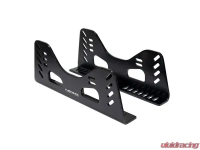 NRG Tall High Grade Aluminum Side Mount Bracket in Pairs - Black - LSMB-BK