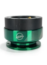 NRG Quick Release 2.0 - 20 Year Anniversary Black Body/Emerald Ring                                     - SRK-200BK-EG20 - Image 3