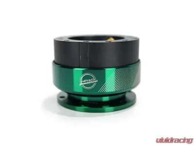 NRG Quick Release 2.0 - 20 Year Anniversary Black Body/Emerald Ring - SRK-200BK-EG20