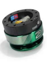 NRG Quick Release 2.0 - 20 Year Anniversary Black Body/Emerald Ring                                     - SRK-200BK-EG20 - Image 3