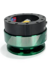 NRG Quick Release 2.0 - 20 Year Anniversary Black Body/Emerald Ring                                     - SRK-200BK-EG20 - Image 2