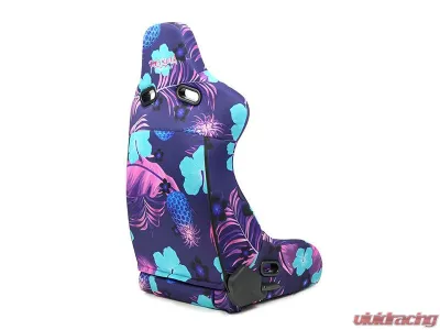 NRG Reclinable Bucket Racing Seat- Prisma Lab- Pina Print Sold in Pairs - RSC-710 L/R- PINA