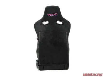 NRG Reclinable Bucket Racing Seat- Prisma Lab- Black Vegan Suede Sold in Pairs - RSC-710 L/R- BK