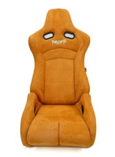 NRG Reclinable Bucket Racing Seat- Prisma Lab- Tan Vegan Suede Sold in Pairs                                     - RSC-710 L/R-TAN - Image 2