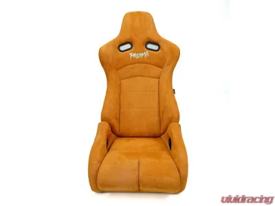 NRG Reclinable Bucket Racing Seat- Prisma Lab- Tan Vegan Suede Sold in Pairs - RSC-710 L/R-TAN