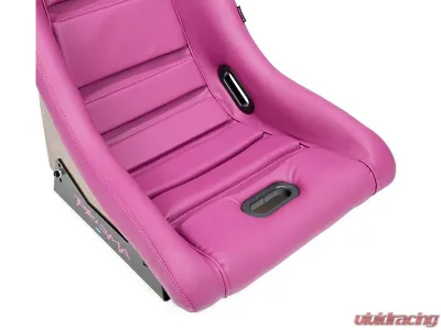 NRG GT Retro Bucket Seat - Wine PVC Leather Wine - PRI-150WINE