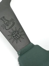 NRG Steering Wheel - 20 Year Anniversary Emerald Perforated Leather, Silver Stitching                                     - RST-037MB-G-20 - Image 6