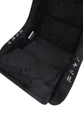 NRG FRP Bucket Seat (Large) Black Alcantara material with Dragon Livery on the Back                                     - FRP-302BK-DRGN-N - Image 4