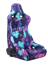 NRG Reclinable Bucket Racing Seat- Prisma Lab- Pina Print Sold in Pairs                                     - RSC-710 L/R- PINA - Image 2