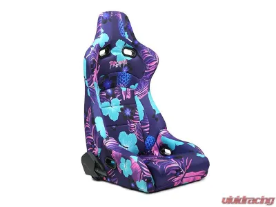 NRG Reclinable Bucket Racing Seat- Prisma Lab- Pina Print Sold in Pairs - RSC-710 L/R- PINA