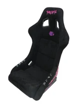 NRG FRP Bucket Seat (Large) Black Alcantara material with Dragon Livery on the Back                                     - FRP-302BK-DRGN-N - Image 2
