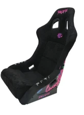 NRG FRP Bucket Seat (Large) Black Alcantara material with Dragon Livery on the Back                                     - FRP-302BK-DRGN-N - Image 7