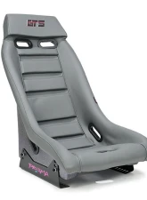 NRG GTS Retro Bucket Seat features Gunmetal PVC Leather, Gunmetal stitching                                     - PRI-150GM - Image 8