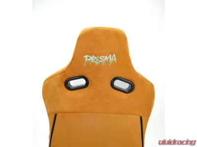NRG Reclinable Bucket Racing Seat- Prisma Lab- Tan Vegan Suede Sold in Pairs - RSC-710 L/R-TAN