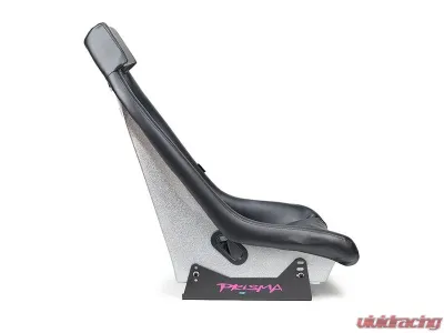 NRG GTS Retro Bucket Seat features Black PVC Leather, Black stitching - PRI-100BK-H