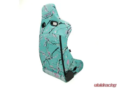 NRG Reclinable Bucket Racing Seat- Prisma Lab- Blossom Print Sold in Pairs - RSC-710 L/R-BLOSSOM