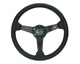 NRG Steering Wheel - 20 Year Anniversary Black Reinforced Spoke, 1.5