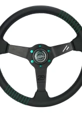 NRG Steering Wheel - 20 Year Anniversary Black Reinforced Spoke, 1.5" Dish, 350 MM                                     - RST-037MB-B-20 - Image 5