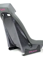 NRG GTS Retro Bucket Seat features Gunmetal PVC Leather, Gunmetal stitching                                     - PRI-150GM - Image 4
