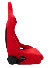 NRG Reclinable Bucket Racing Seat- Prisma Lab- Red Vegan Suede Sold in Pairs                                     - RSC-710 L/R RD - Image 10