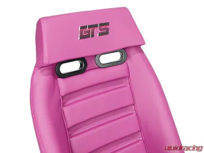 NRG GT Retro Bucket Seat - Wine PVC Leather Wine - PRI-150WINE