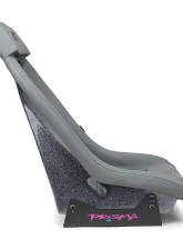 NRG GTS Retro Bucket Seat features Gunmetal PVC Leather, Gunmetal stitching                                     - PRI-150GM - Image 3