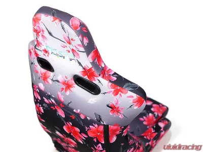 NRG Reclinable Bucket Racing Seat- Prisma Lab- Sakura Print Sold in Pairs - RSC-710 L/R- SAKURA