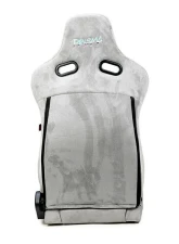 NRG Reclinable Bucket Racing Seat- Prisma Lab- Grey Vegan Suede Sold in Pairs                                     - RSC-710 L/R- GY - Image 5