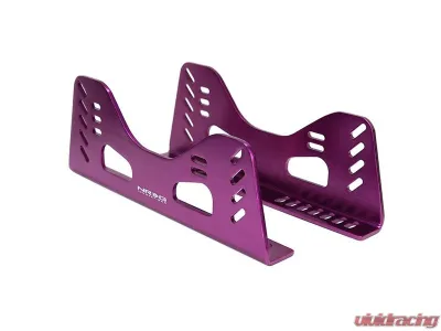NRG Tall High Grade Aluminum Side Mount Bracket in Pairs - Purple - LSMB-PP