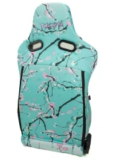 NRG Reclinable Bucket Racing Seat- Prisma Lab- Blossom Print Sold in Pairs                                     - RSC-710 L/R-BLOSSOM - Image 4