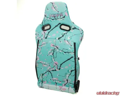 NRG Reclinable Bucket Racing Seat- Prisma Lab- Blossom Print Sold in Pairs - RSC-710 L/R-BLOSSOM