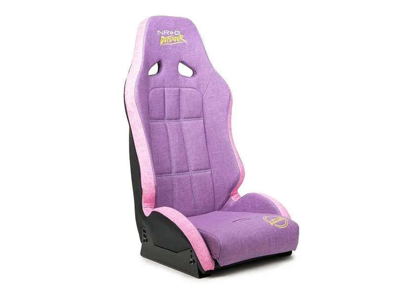 NRG Defender water resistant steel frame suspension seats Purple - DF-100PP-S