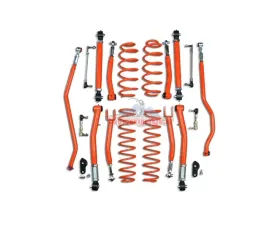 Steinjager Fluorescent Orange 3.5 Inch Double Adjustable Lift Kit Jeep Wrangler JL 2018+