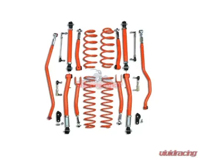 Steinjager Fluorescent Orange 3.5 Inch Double Adjustable Lift Kit Jeep Wrangler JL 2018+ - J0049455