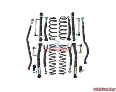 Steinjager Texturized Black 3.5 Inch Double Adjustable Lift Kit Jeep Wrangler JL 2018+ - J0049464