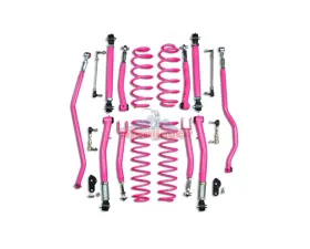 Steinjager Hot Pink 3.5 Inch Double Adjustable Lift Kit Jeep Wrangler JL 2018+