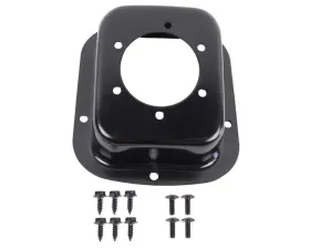 Steinjager Black Stainless Steel Fuel Filler Neck Bezel Jeep CJ-5 1978-1983