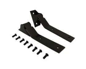 Steinjager Black Powder Coated Stainless Steel Tailgate Hinges Jeep Wrangler YJ 1987-1995