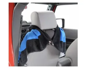 Steinjager Black and Red Towel Seat Cover Jeep CJ-5 1955-1983