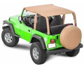 Steinjager Spice Denim Bimini Top Plus Jeep TJ Wrangler 1997-2006