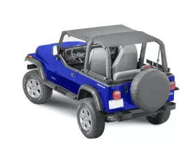 Steinjager Black Denim Bimini Top Plus Jeep YJ Wrangler 1992-1995