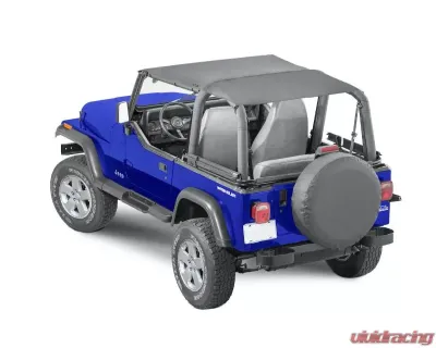 Steinjager Black Denim Bimini Top Plus Jeep YJ Wrangler 1992-1995 - J0058127