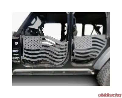 Steinjager Bare Front American Flag Doors Jeep Gladiator JT 2019+ - J0049369