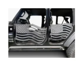 Steinjager American Flag Rear Doors Bare Jeep Gladiator JT 2019+