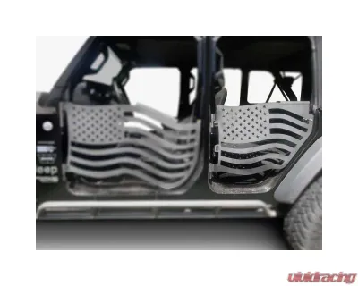Steinjager American Flag Rear Doors Bare Jeep Gladiator JT 2019+ - J0049435