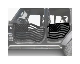 Steinjager American Flag Rear Doors Black Jeep Gladiator JT 2019+