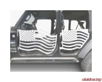 Steinjager American Flag Rear Doors Cloud White Jeep Gladiator JT 2019+ - J0049449