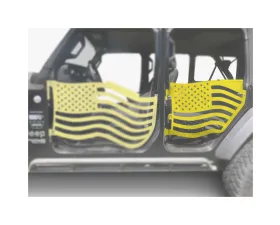 Steinjager American Flag Rear Doors Lemon Peel Jeep Gladiator JT 2019+