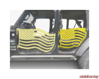 Steinjager American Flag Rear Doors Lemon Peel Jeep Gladiator JT 2019+ - J0049441