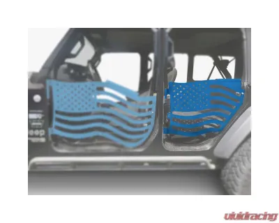 Steinjager American Flag Rear Doors Playboy Blue Jeep Gladiator JT 2019+ - J0049440